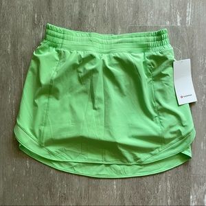 Lululemon Hotty Hot High-Rise Skirt LONG Scream Green Light
